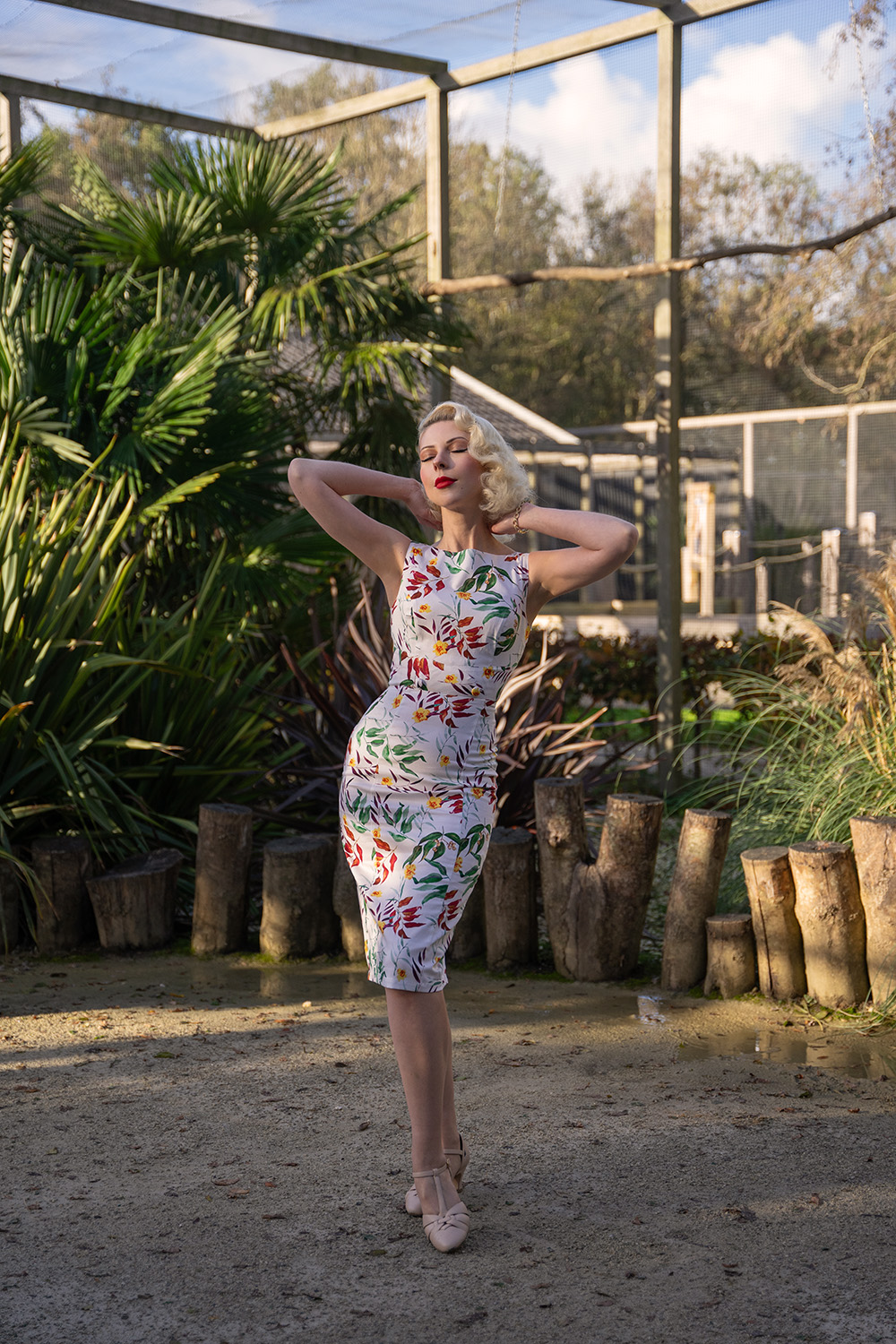 Jewel Floral Wiggle Dress